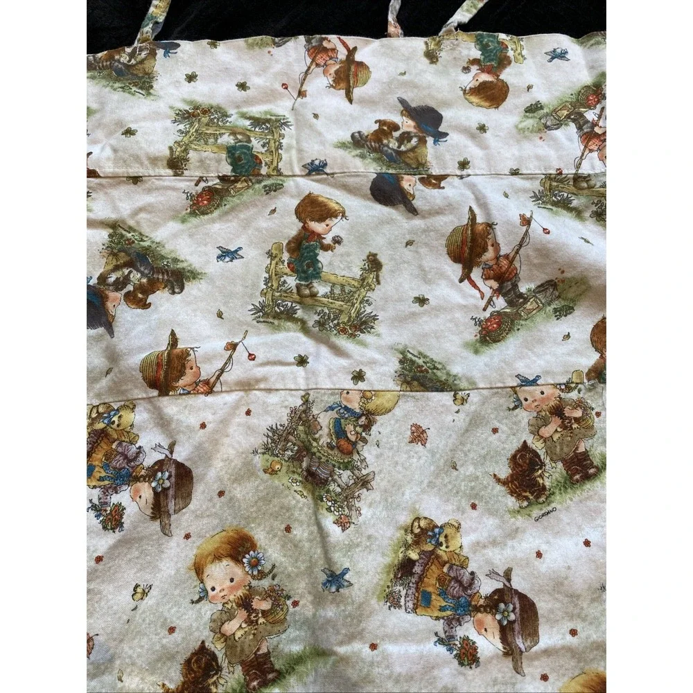 Vintage Style Pillowcase Apple Picking Child Giordano Standard‎ Size